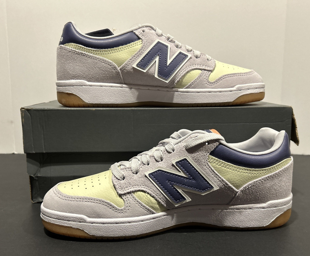 New Balance 480 Court Sneakers Men's Size 9.5 (D) BB480LPG Grey Grey Gum, New